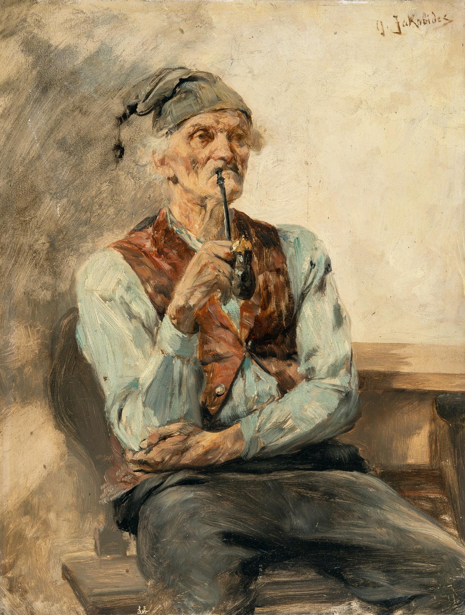 Georgios Jakobides - Rauchender Bauer