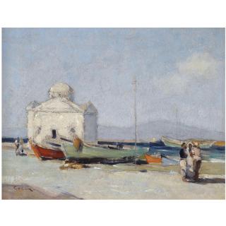 Georgios Kosmadopoulos - Greek Church On The Coast, Mykonos 