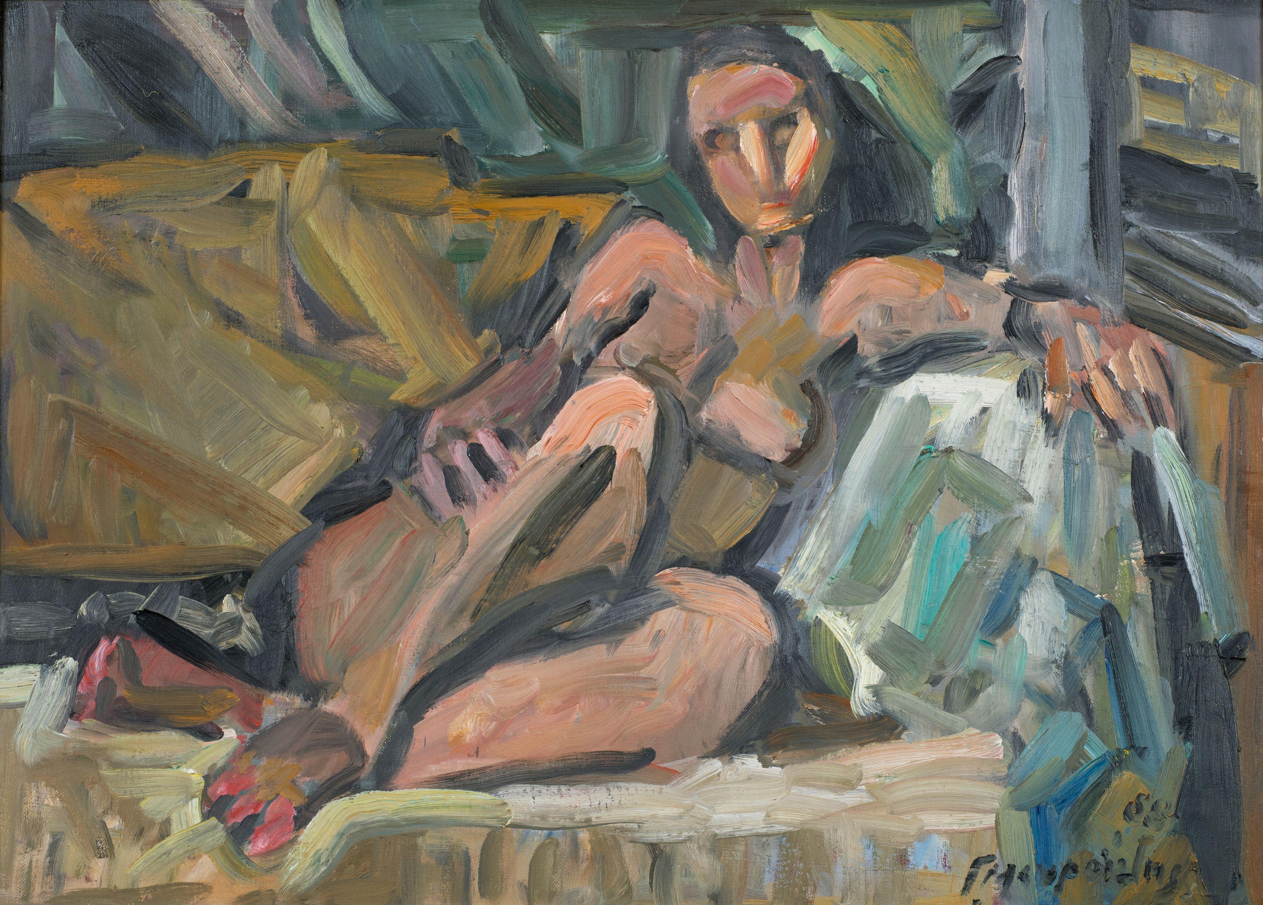 Georgios Mavroidis - Femme nue allongée