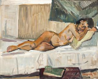Georgios Mavroidis - Reclining nude