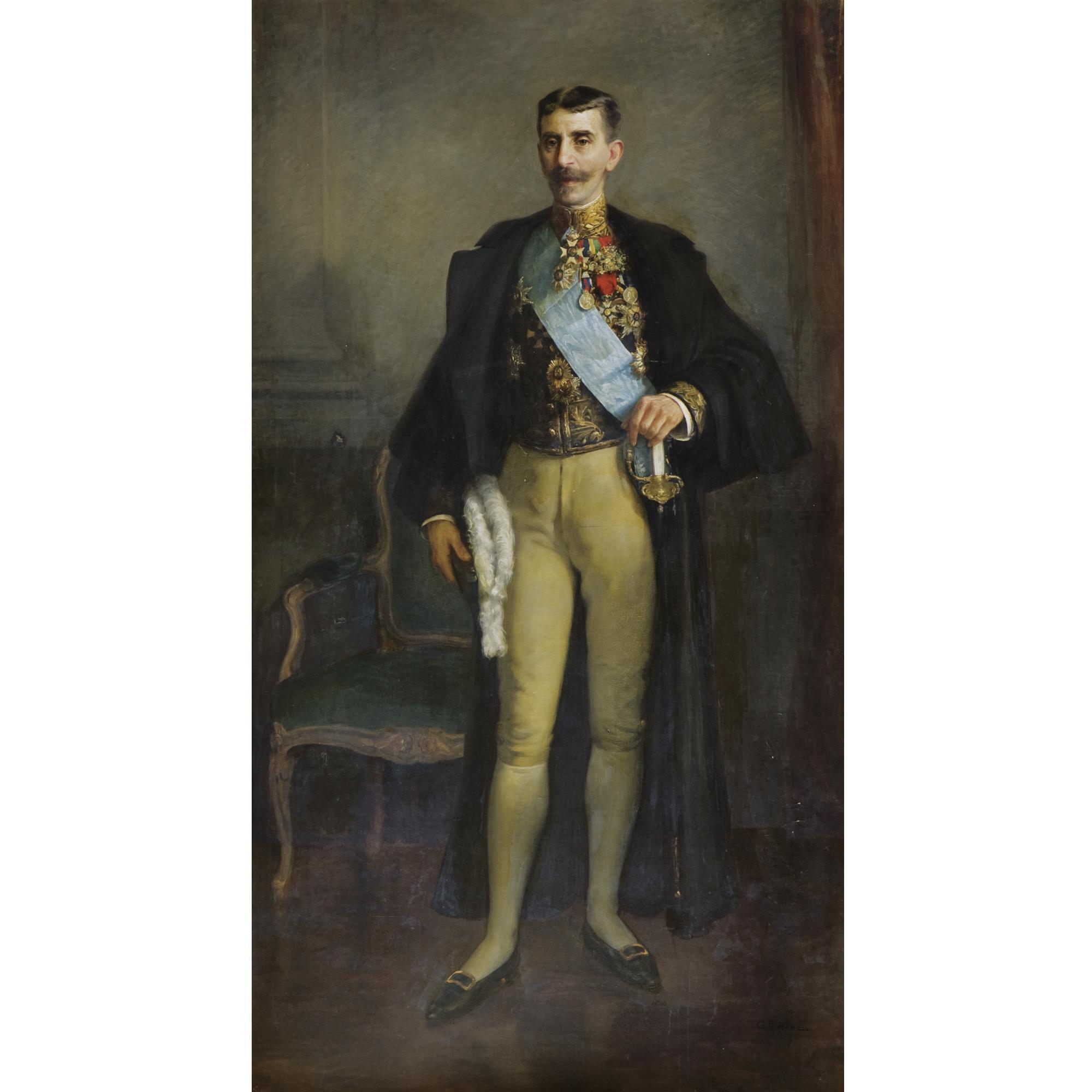 Georgios Roilos - Greek Portrait Of Sir Dimitrios Metaxas