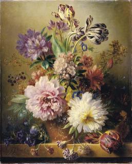 Georgius Jacobus Johannes Van Os - An opulent flower still life