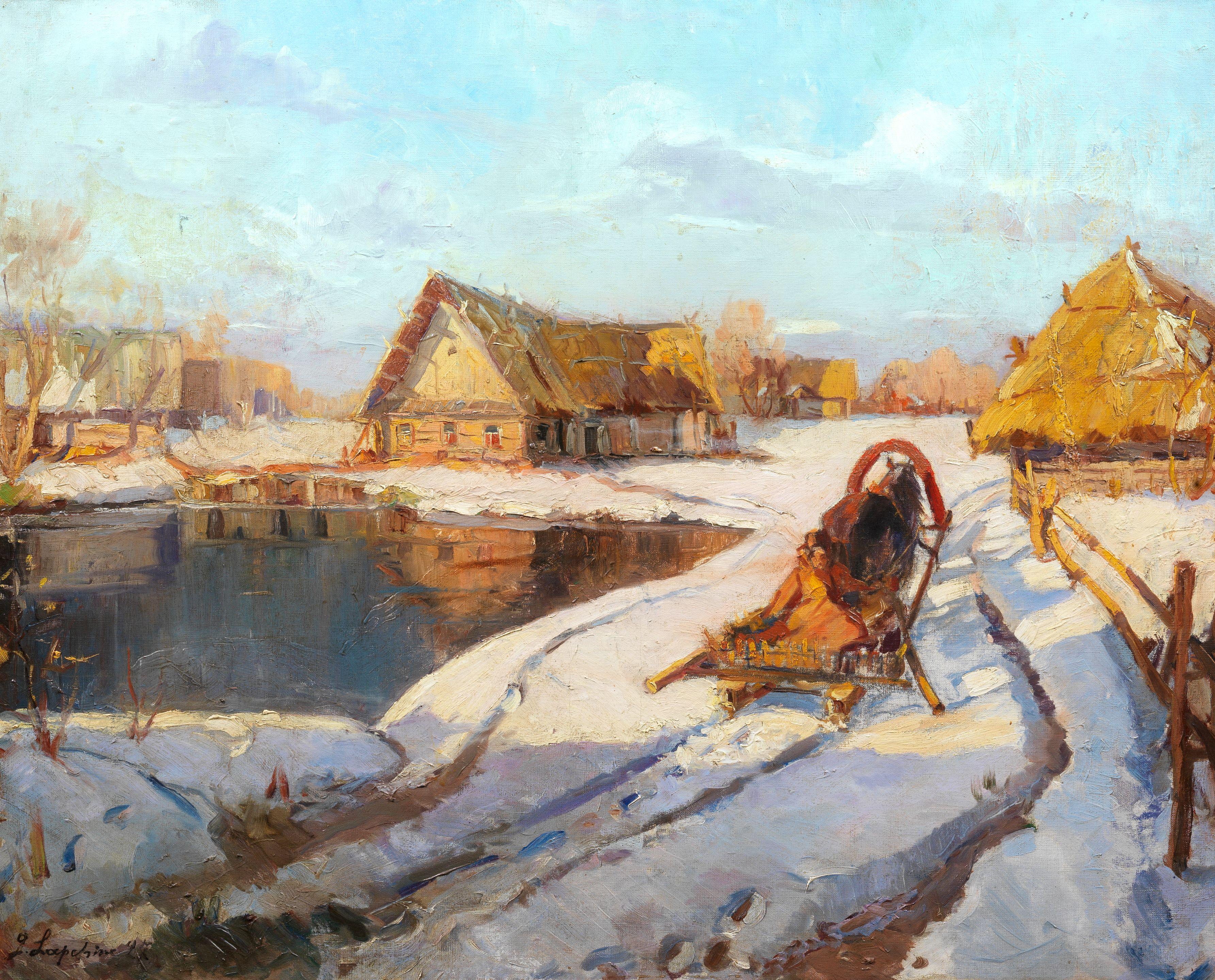 Georgiy Alexandrovich Lapchine - Winter sleigh