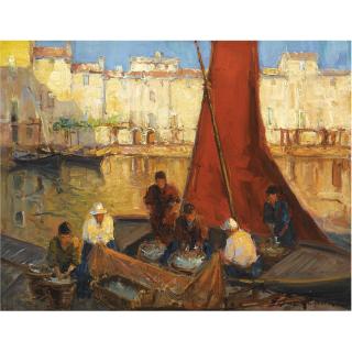 Georgy Alexandrovich Lapchine - In The Harbour