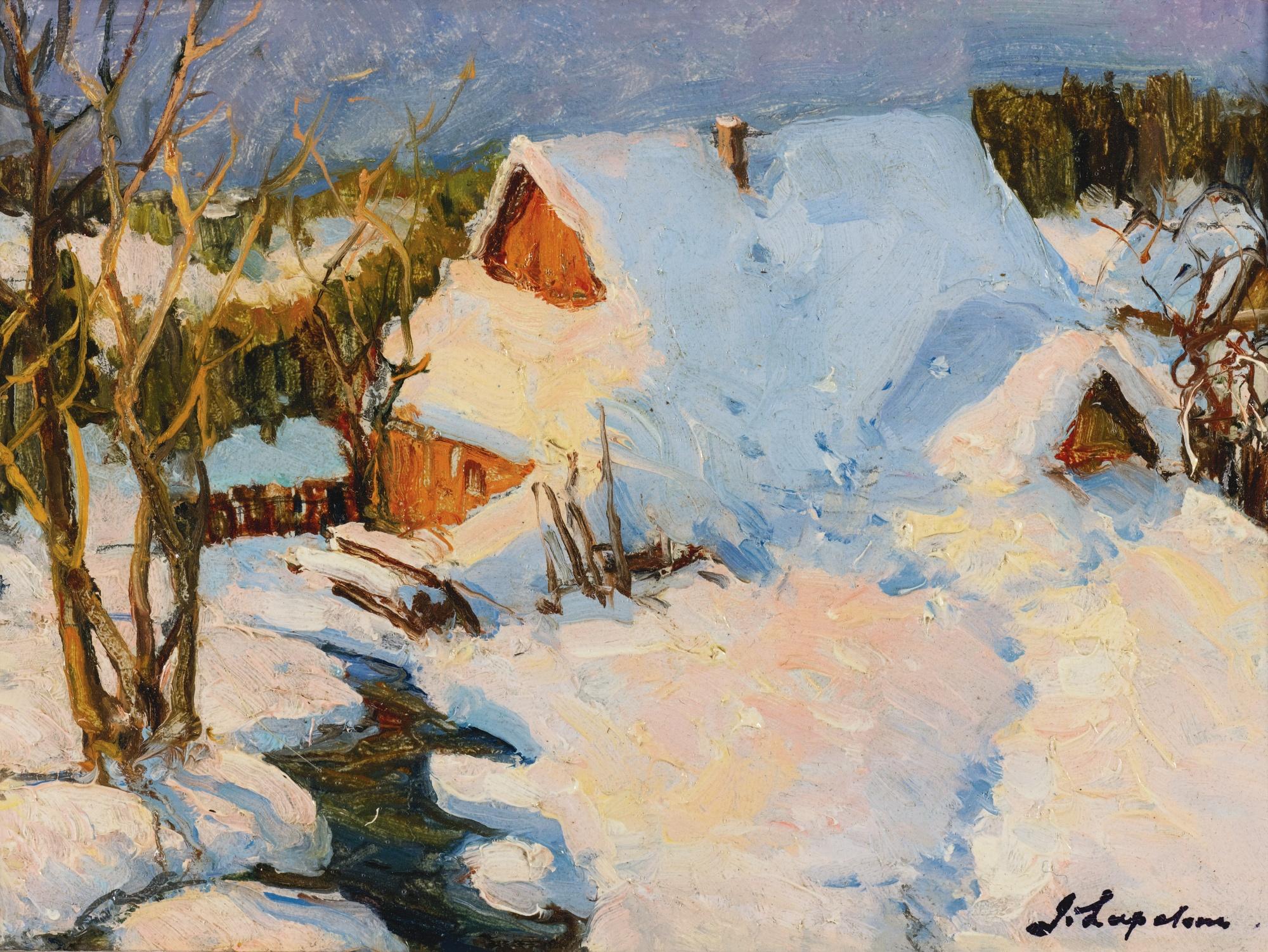 Georgy Alexandrovich Lapchine - Paysage  (Etude De France)