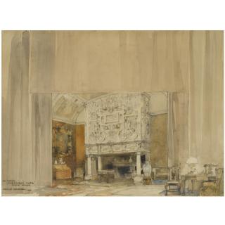 Georgy Antonovich Kosiakov - Set Design For A Production Of An Ideal Husband At The Alexander Theatre In St Petersburg