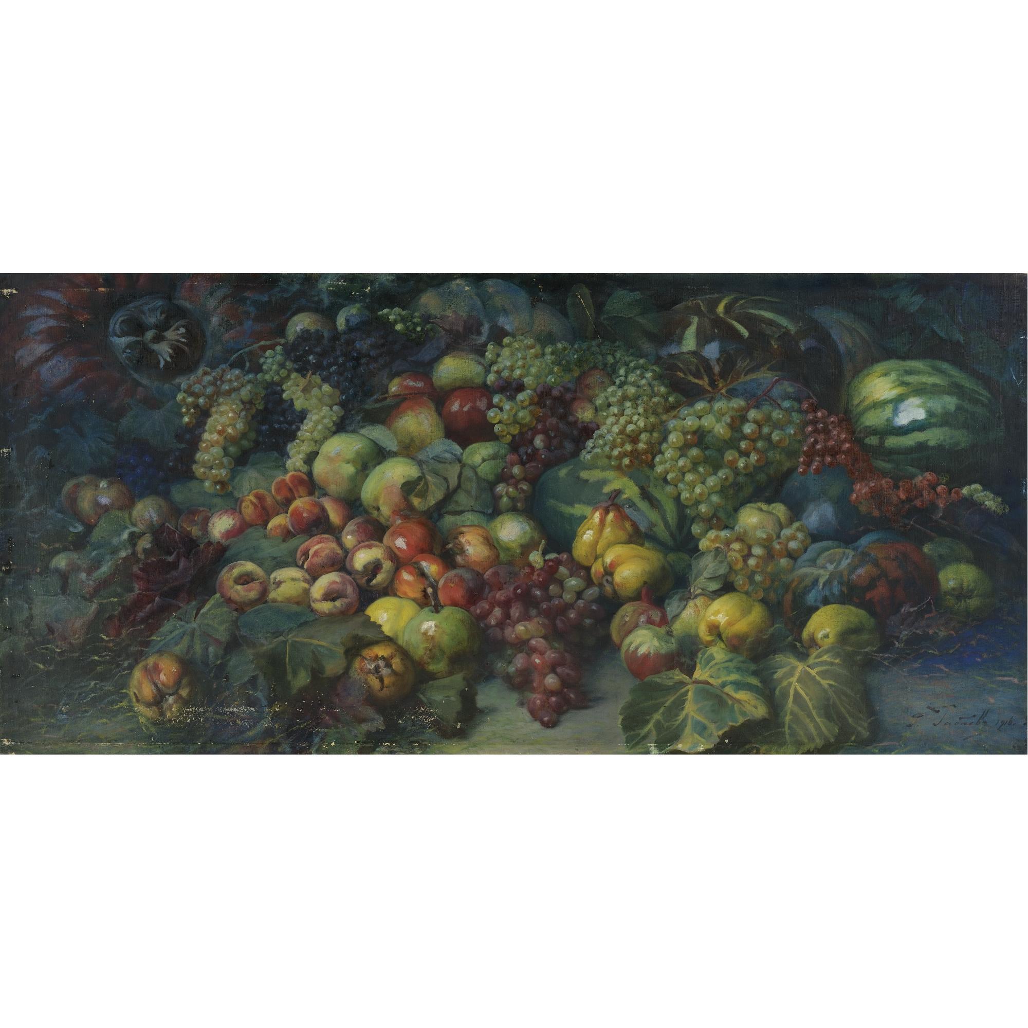 Georgy Gabashvili - Georgian Still Life With Fruit