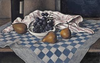 Ger Gerrits - A Still Life With Grapes And Pears