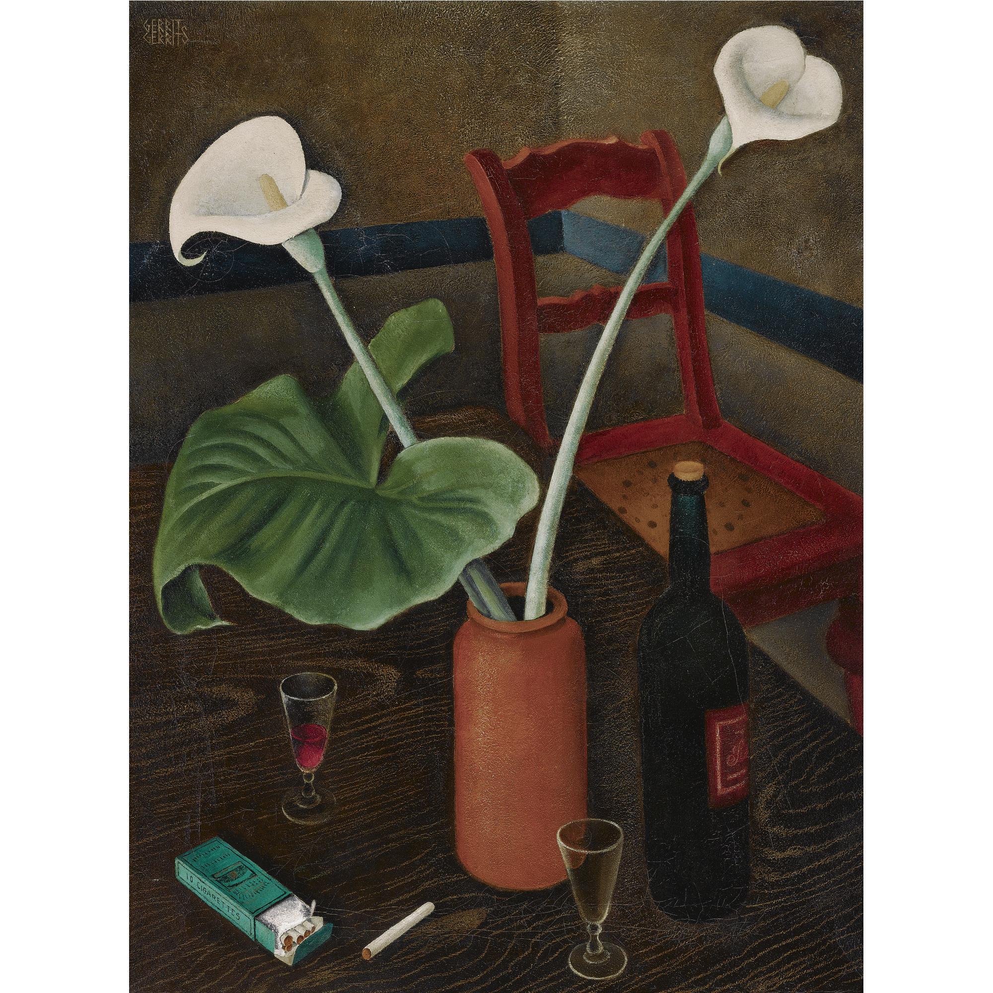 Ger Gerrits - Dutch Stilleven Met Aronskelken