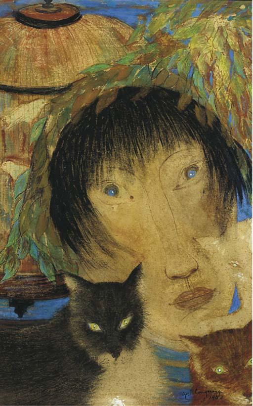 Ger Langeweg - Woman with cats