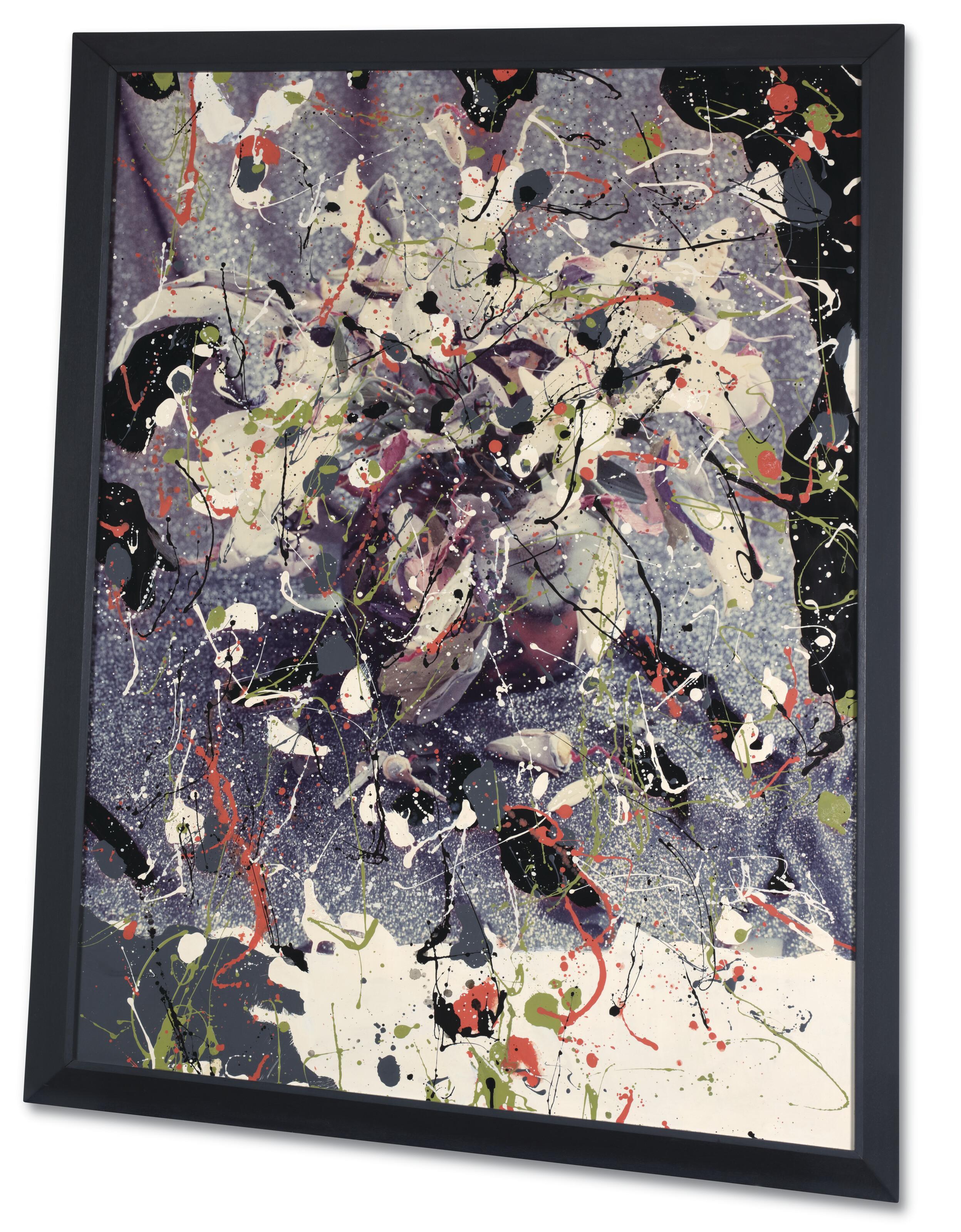 Ger Van Elk - White Lilies on Glitter Cloth