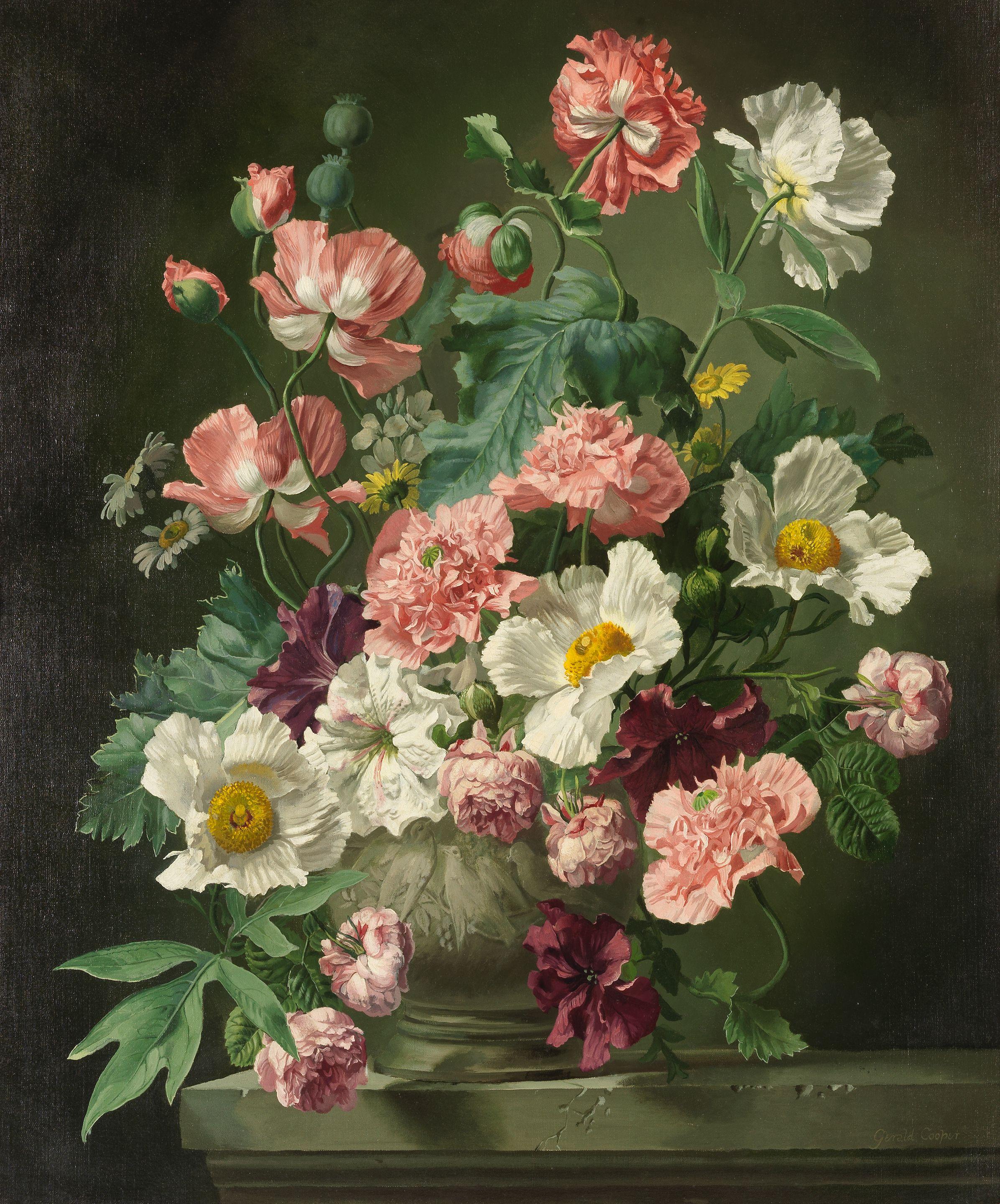 Gerald A. Cooper - Still life of flowers