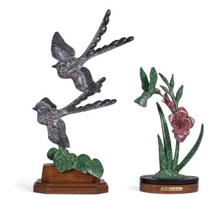 Gerald Balciar - My Molly Molly and Through the Redbud (a group of two) first 12 in. high, second 17 in. high