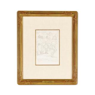 Gerald Cassidy - Buffalo Dancers, San Ildefonso, Navajo Goats and Navajo Woman, Crown Point (sic) (Three Works)