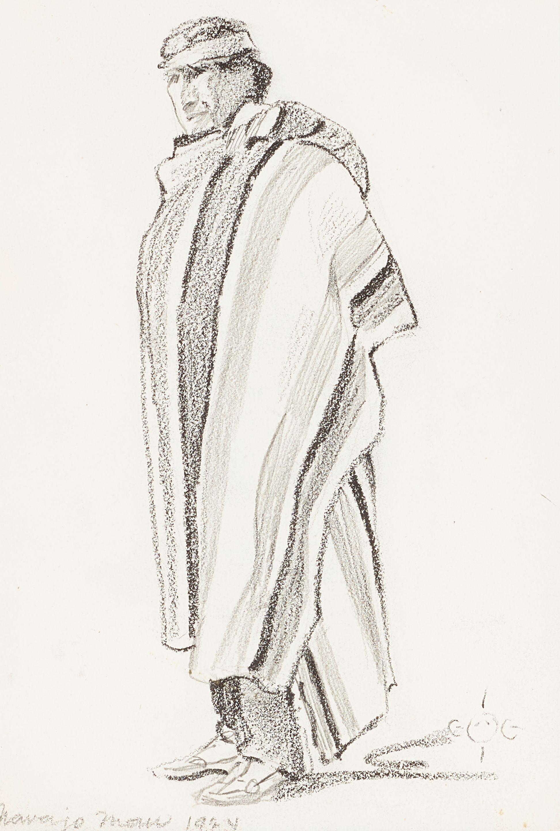 Gerald Cassidy - Navajo Man, Navajo Women, Thoreau (New Mexico) and Navajo Girl with Lamb (Three Works)