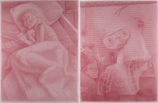 Gerald Davis - E.T. And Grandma, 1986 (Diptych)