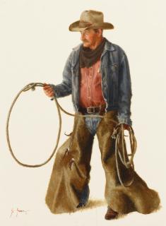 Gerald Farm - Reed 16 x 12 in. framed 25 x 21 in.