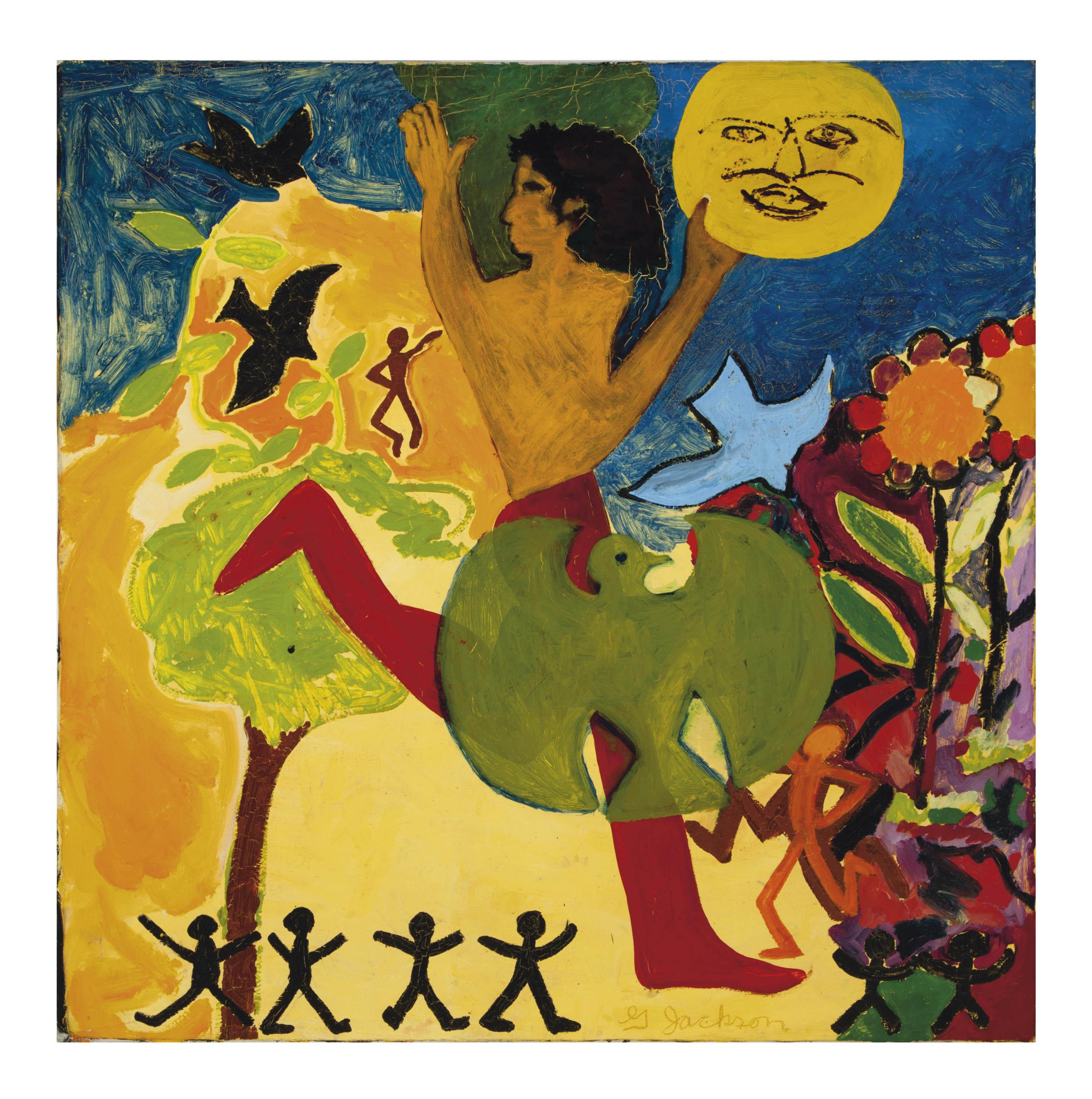 Gerald Jackson - Girl Holding Moon