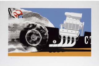 Gerald Laing - Four plates, from Dragsters