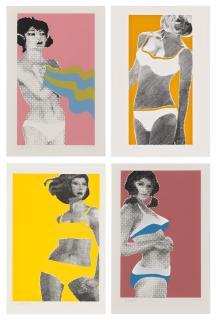 Gerald Laing - Francine, Sandra, Tracy and Starlet, from: Baby, Baby Wild Things