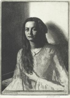 Gerald Leslie Brockhurst R.A., R.P., R.E. - Una (The Young Creole)