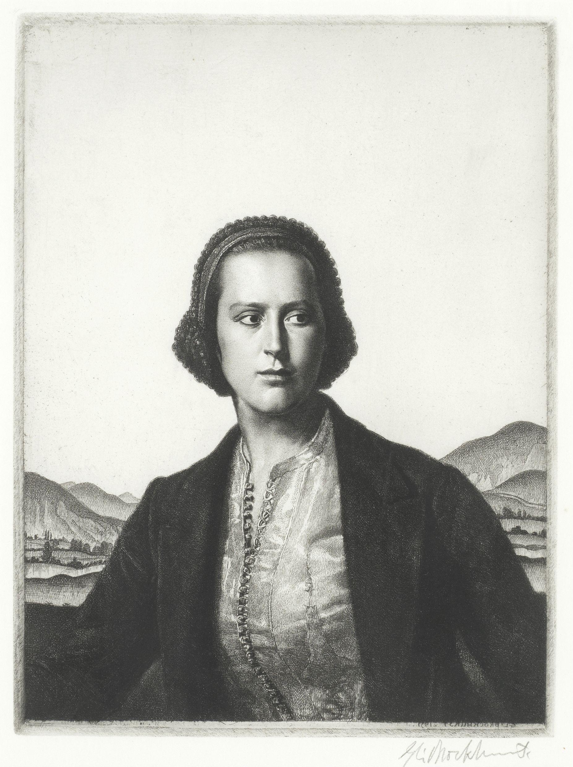 Gerald Leslie Brockhurst R.A., R.P., R.E. - Young Womanhood