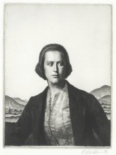 Gerald Leslie Brockhurst R.A., R.P., R.E. - Young Womanhood