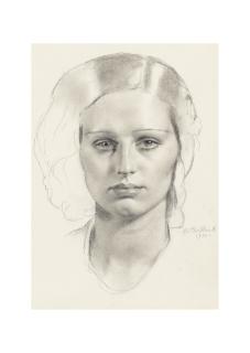 Gerald Leslie Brockhurst, R.A. - Portrait of Dorette