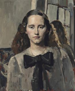 Gerald Leslie Brockhurst, R.A. - Portrait of Dorette\'s sister