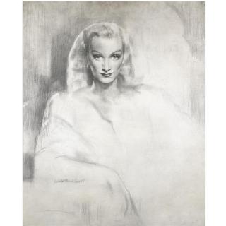 Gerald Leslie Brockhurst, R.A. - Portrait Of Marlene