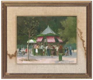 Gerald Norden - Café in the Tuileries, Paris