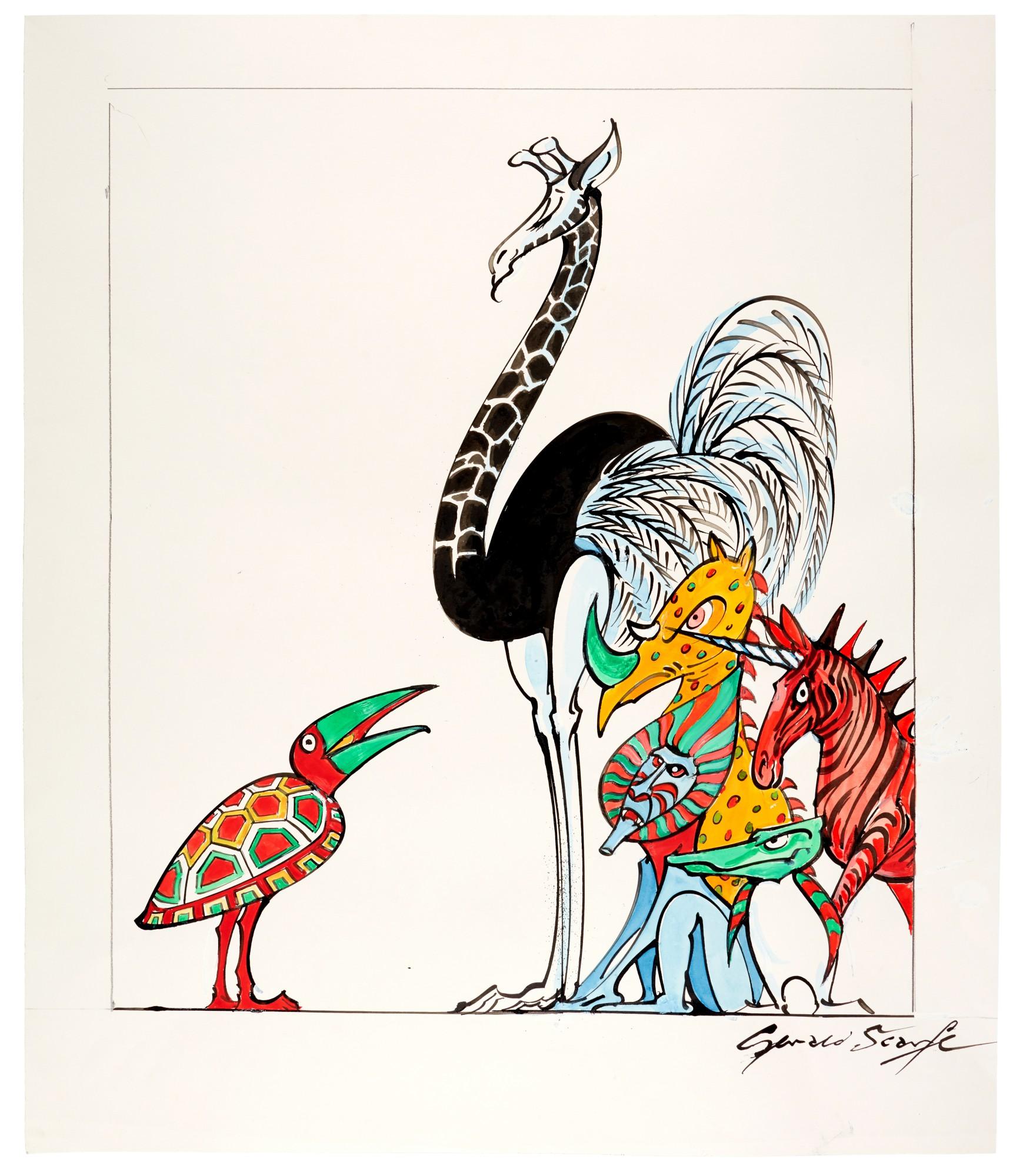 Gerald Scarfe - Poster Design For The Magic Flute