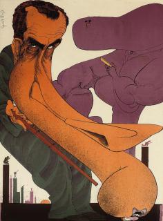 Gerald Scarfe - Richard Nixon