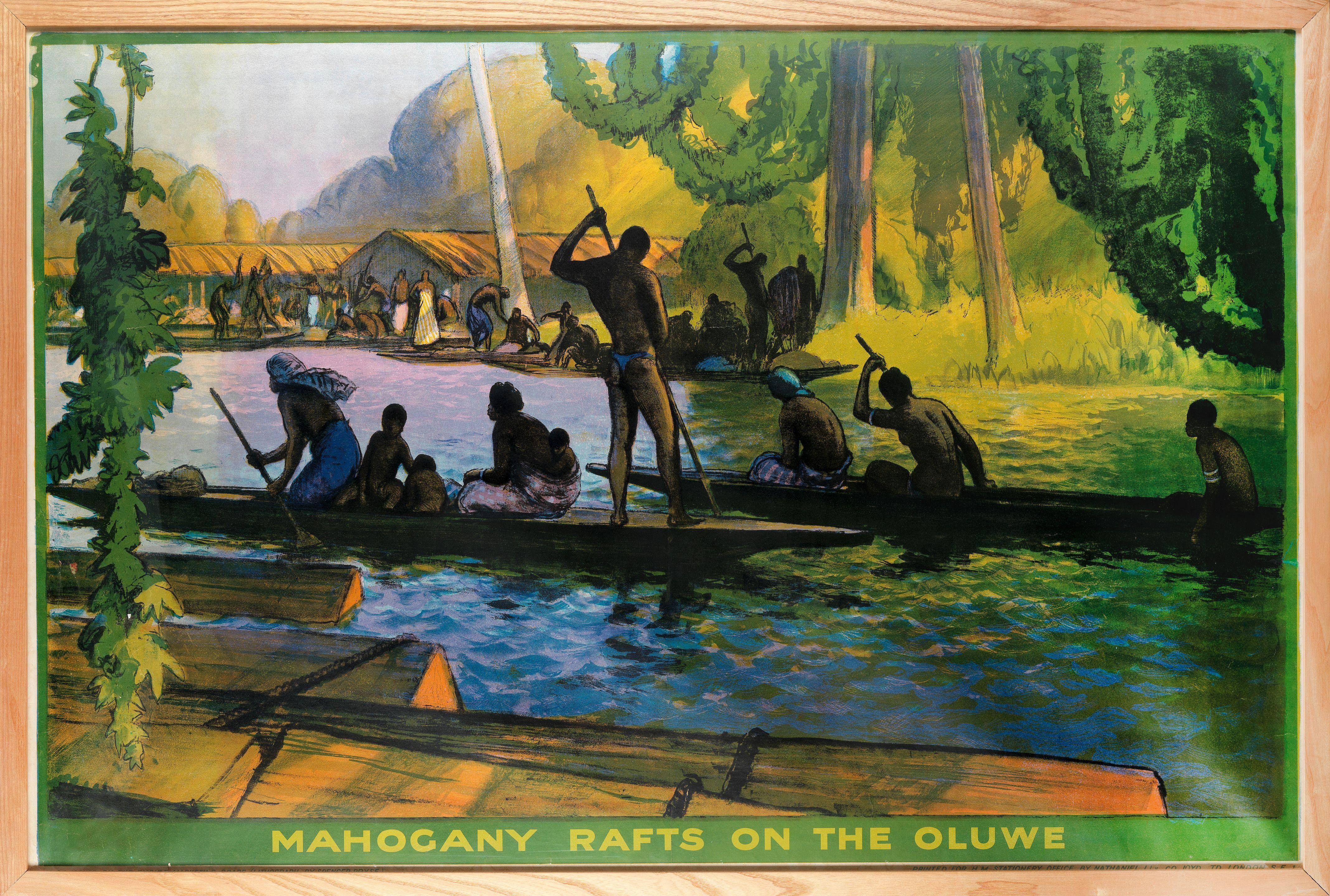 Gerald Spencer Pryse - Mahogany Rafts On The Oluwe, The Empire Marketing Board