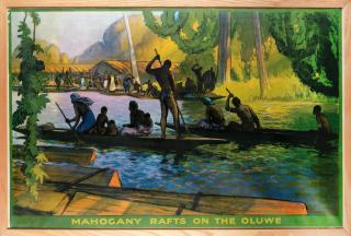 Gerald Spencer Pryse - Mahogany Rafts On The Oluwe, The Empire Marketing Board