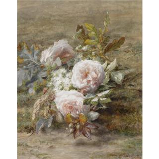 Geraldina Jacoba van de Sande Bakhuyzen - A Flower Still Life With Roses