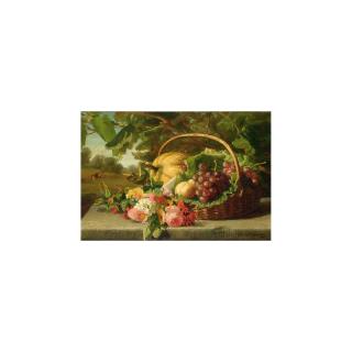 Geraldina Jacoba van de Sande Bakhuyzen - A Still Life With Flowers, Grapes And A Melon