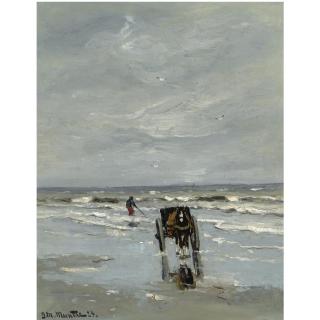 Gerard Arij Ludwig Morgenstjerne Munthe - Dutch A Shell Fisher In The Breakers