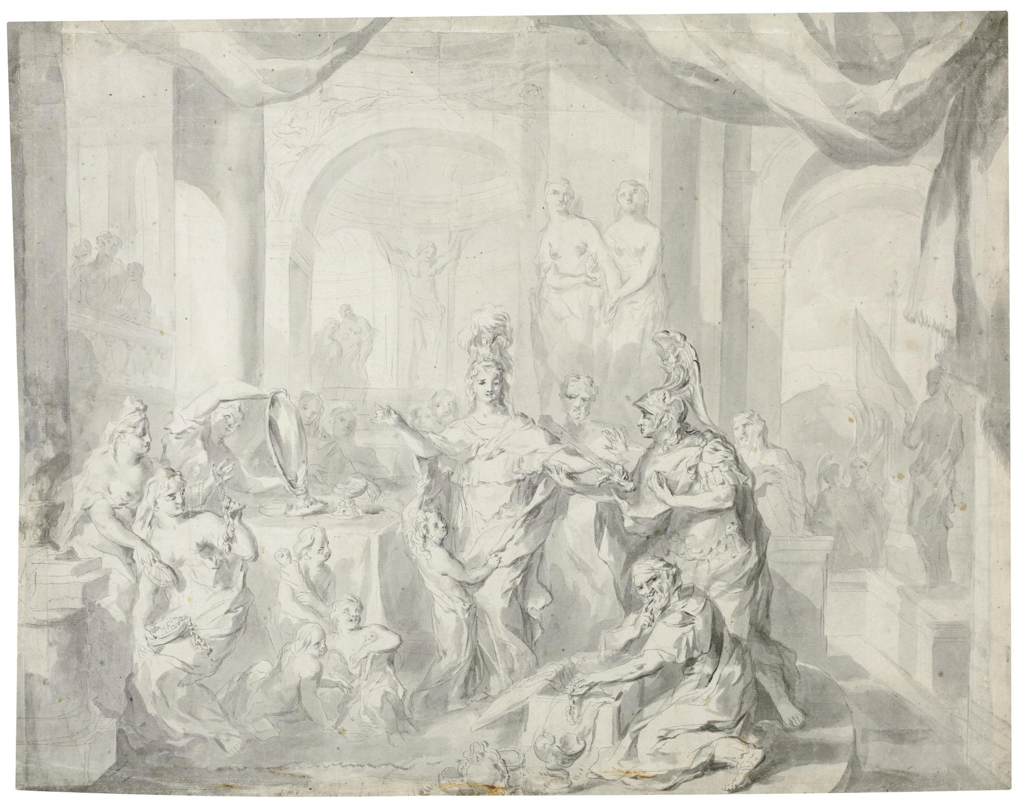 Gérard De Lairesse - Achilles Among The Daughters Of Lycomedes