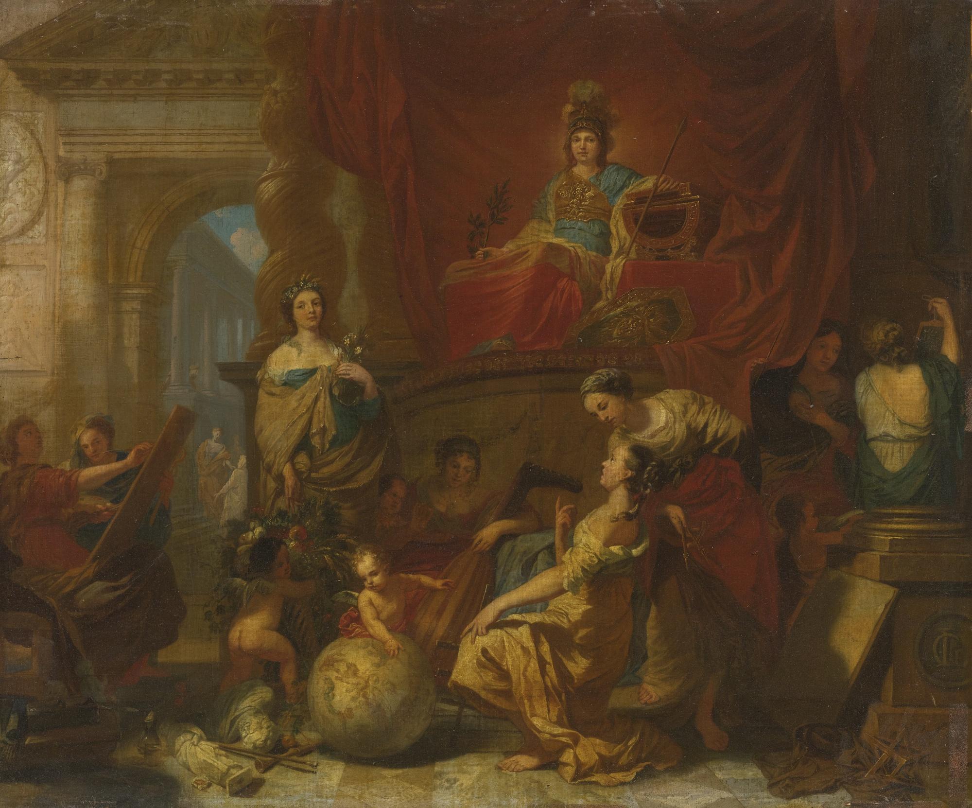 Gérard De Lairesse - Allegory Of Wisdom Fostering The Arts And Sciences