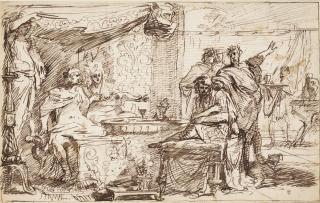 Gerard de Lairesse - Esther Accusing Haman In The Presence Of Ahasuerus