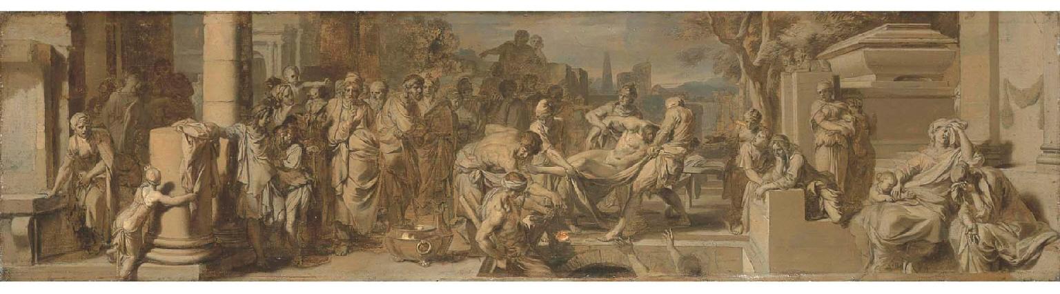 Gerard de Lairesse - La Mise Au Tombeau D\'Un Héros Antique