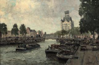 Gerard Delfgaauw - A view of the Witte Huis, Rotterdam
