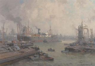Gerard Delfgaauw - Daily activities at the harbour of Rotterdam