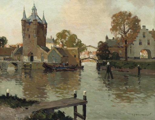 Gerard Delfgaauw - The Zuidhavenpoort and the Noordhavenpoort, Zierikzee