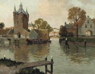 Gerard Delfgaauw - The Zuidhavenpoort and the Noordhavenpoort, Zierikzee