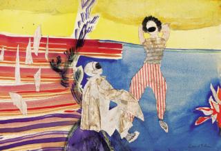 Gerard Dillon, R.H.A., R.U.A. - Clown and harlequin