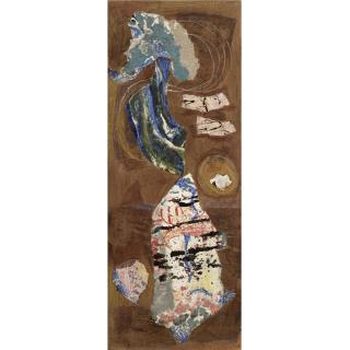 Gerard Dillon, R.H.A., R.U.A. - Collage On Brown