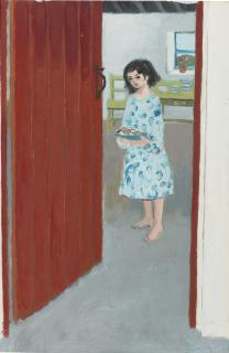 Gerard Dillon, R.H.A., R.U.A. - Girl At A Door