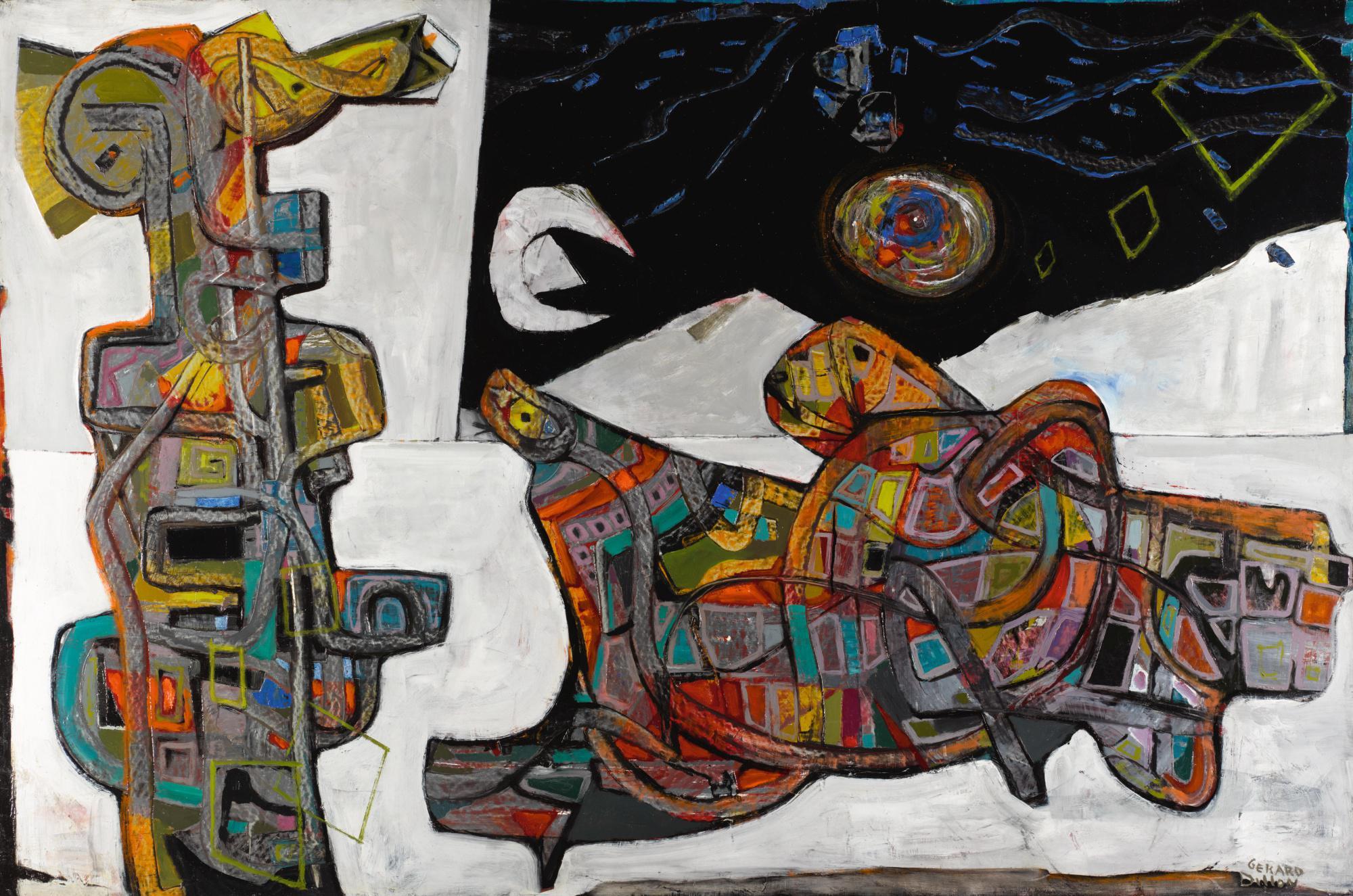 Gerard Dillon - Abstract By Night